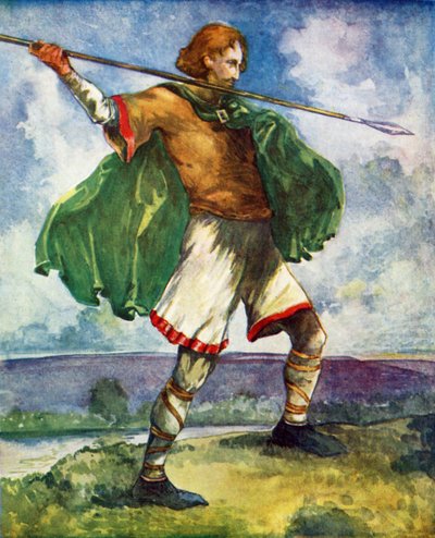 Traje de hombre en el reinado de Guillermo II (1087-1100) de Dion Clayton Calthrop